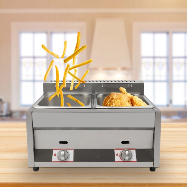 2-Pan Propane Gas Food Warmer Restaurant Tabletop Desktop Countertop Steam