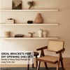 Floating Shelf Brackets, 2 Pack Heavy Duty Wall Mounted Shelf