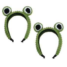 Pack of 2 Cute Frog Headbands, Frog Headbands, for Girls, Women, Yoga, Skin Care.