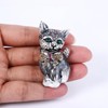 Ever Faith Plump 3D Cat Pet Austrian Crystal Enamel Brooch