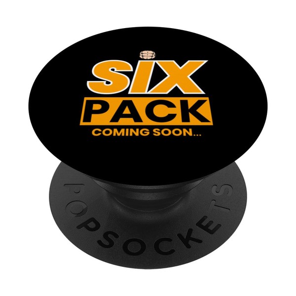 Gym motivational quote Sixpack coming soon PopSockets Standard PopGrip