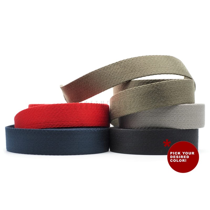CRAFTMEMORE Heavy Cotton Webbing - Straps for Arts and Crafts,