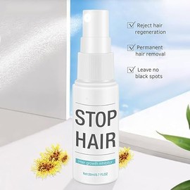 LINEDSON 20ml Hair Growth Inhibitor Spray for Face Bikini, Non-Irritating Painless Hair Inhibitor Permanent Stop Hair Growth for Body, Arm, Armpit, Leg