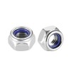 sourcing map Hex Lock Nuts - M8 x 1.25mm Stainless