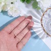 Beebeecraft 1 Box 2Pcs Sterling Silver Slider Chain Bracelet for
