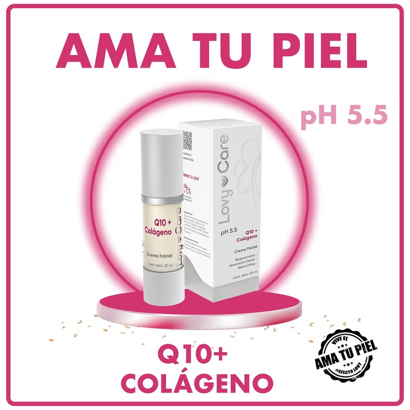 Crema Facial Q10+Colágeno Efecto Lifting |30 ml | Lovy Care|