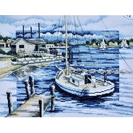 RTO Counted Cross Stitch Kit "by The pier" M397, 28x21 cm, DIY