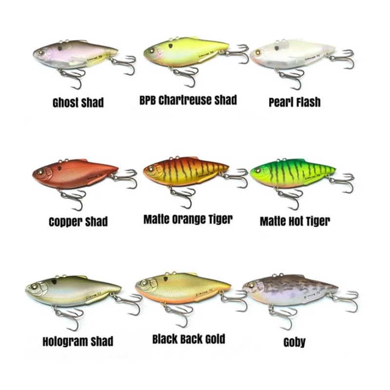 Nishine Lure Works Simco 75 HW #2 BPB Chartreuse Shade