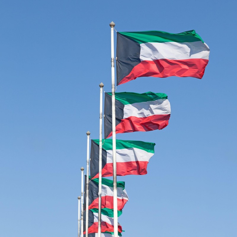 Runesol Kuwait Flag, 91x152cm, 3ft x 5ft, 4 Grommets, Eyelet