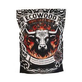 Don Bardo - Wood Smoker Chips - Apple, Cherry, Mesquite, Hickory & Oak. Can Be Used on Gas or Charcoal Grills. Smoke Wood Chips for Grilling, BBQ & Camping. 1.2 LB Bag (Cherry).