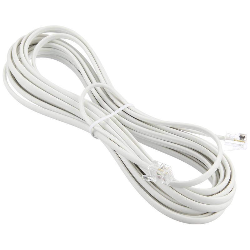 ELPA TEW-T050 Telephone Cord, Telephone Fax, 6 Poles, 2/4 Cores,