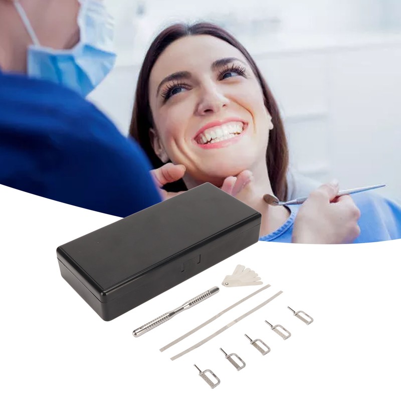 Interproximal Enamel Reduction Kit Dental Feeler Gauge Professional Portable Dental