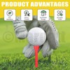 Mardatt 180Pcs Golf Tees, 1-3/5"(42mm), 2-1/8"(54mm), 2-3/4"(70mm), 3-1/4"(83mm) Bamboo Golf