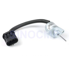 SINOCMP 6691498 1503ES-12A5UC4S 1G925-60011 12V Shut Off Solenoid Stop Shutdown Solenoid for Bobcat S185 Skid Steer Kubota Engine