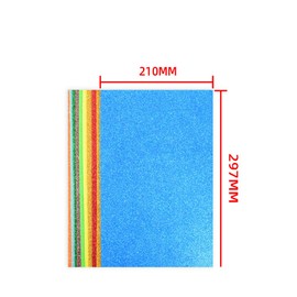 UUYYEO 10 Sheets Self Adhesive Cardstock Paper Colorful Decorative Cardstock Paper for Kids Sparkling Paper for Crafts Card Making Cardstock