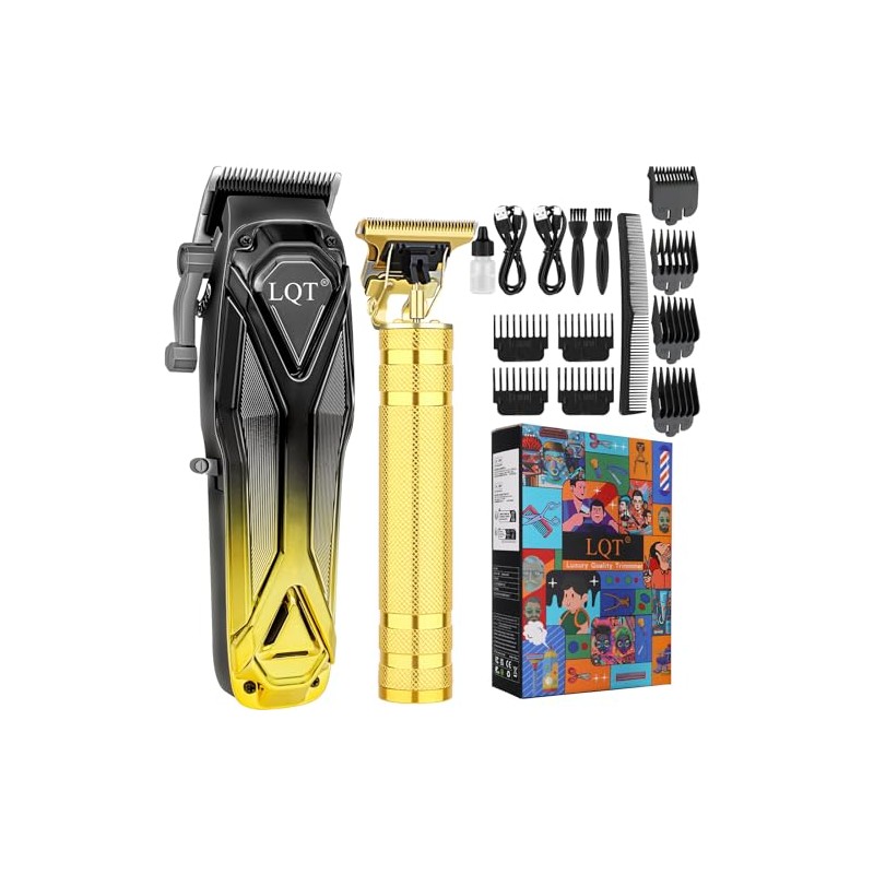 LQT Professional Hair Clippers for Men, Cordless Beard Trimmer Set,