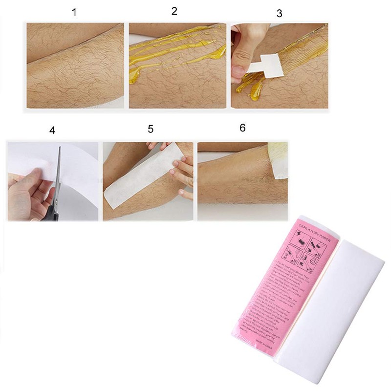 BlingKingdom 100pcs Paper Wax Waxing Strips for Arms Legs Lip