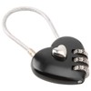 HilBeliFU Heart Lock Combination Lock, 3 Digit Code Heart Shaped