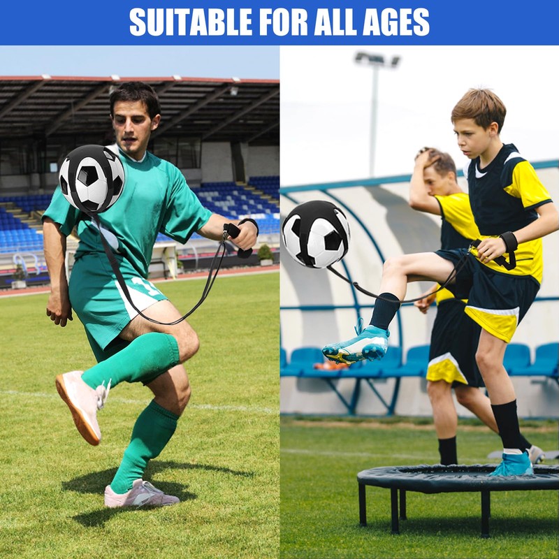 TOBWOLF Soccer Kick Trainer, Adjustable Wrist Belt Soccer Juggling Trainer