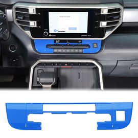 Car Air Conditioning Climate Control Trim Cover Fit Toyot@a Tundra/Sequoia 2022-2025 Truck Center Control Climate Control Button Adjust Panel Cover Air Conditioning Mode Protect Frame ABS Accessories