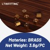 LTWFITTING 1/8-Inch Brass Compression Nut,Brass Compression Fitting(Pack of 150)