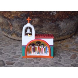 Nativity Christmas Fixed Piece Church Scen Quality Ceramic Set Mexican Folk Art
