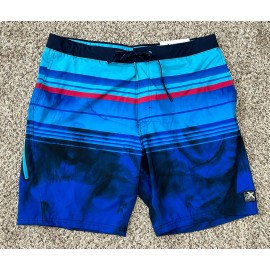 ZeroXposur New Zeroxposur Mens Swim Trunks zipper Pocket lined 50 UPF Stretch Sz LARGE (E11