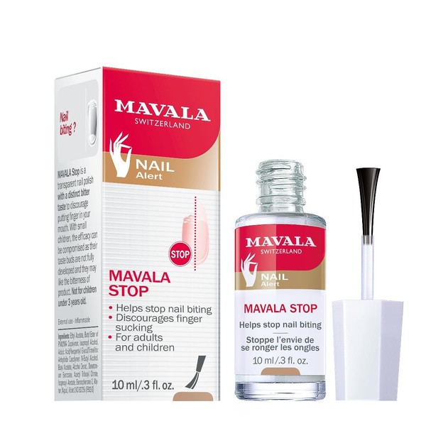2 Pack of Mavala Stop for Nail Biting and Thumb Sucking,10 ml/0.3 oz each