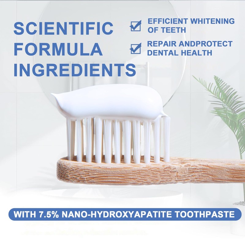Hydroxyapatite Toothpastes for Enamel Protection and Tooth Strengthening, Gentle Mint,
