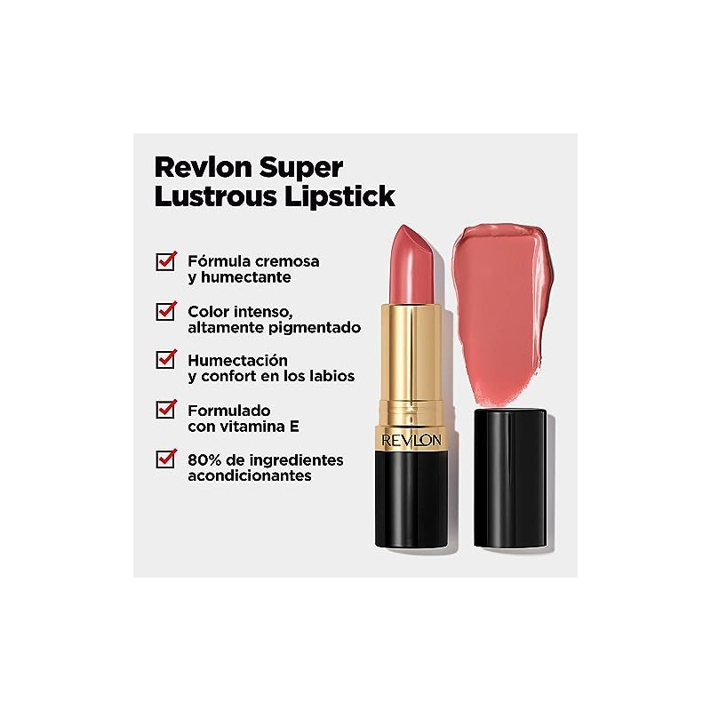 Revlon Super Lustrous Lipstick, Creamy Formula For Soft, Fuller-Looking Lips,