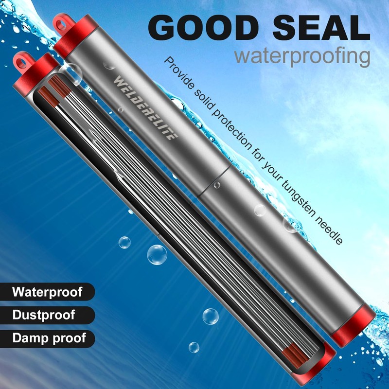 WelderElite Red Storage Tube for TIG Tungsten Electrode - Customized