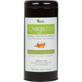 Sayan Siberian Chaga Mushroom Premium Tea with Golden Root - 4 Oz Wild Harvested Caffeine Free
