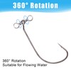 Drop Shot Swimbait Hooks - 30pcs Spinshot Wide Gap Hook