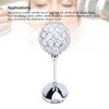 Crystal Candle Holder Ornament Tall Elegant Crystal Silver Candlestick for
