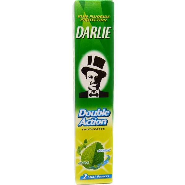 Darlie Double Action Spearmint and Peppermint Fluoride Toothpaste Travel Size 35 grams