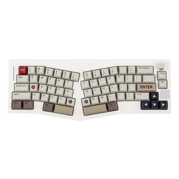 EPOMAKER Alice 66 Wireless Gaming Keyboard, Alice Layout QMK/VIA Programmable