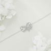 URONE Infinity Bracelet for Women 925 Sterling Silver Butterfly Infinity