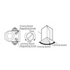 Global Door Controls Commercial ADA Door Closer in Aluminum with