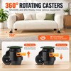 Heavy Duty Leveling Casters for Equipment – 360° Swivel Height-Adjustable