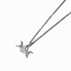 Coventum Hecate Triple Moon Goddess Necklace, Adjustable Silver Color Chain