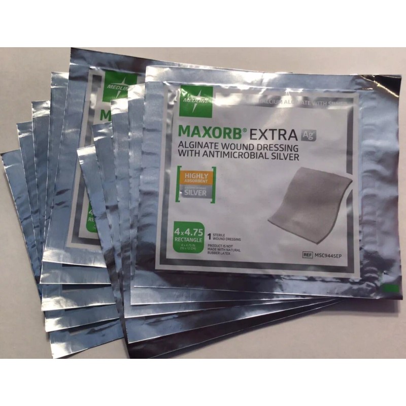Medline *10-Pack* Medline Maxorb Extra Ag Alginate Wound Dressing 4"