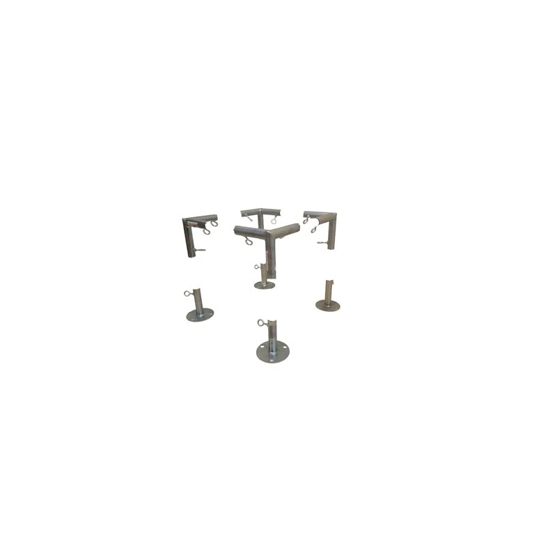 4-Leg Square Flat Top Booth Canopy and Event Tent EMT