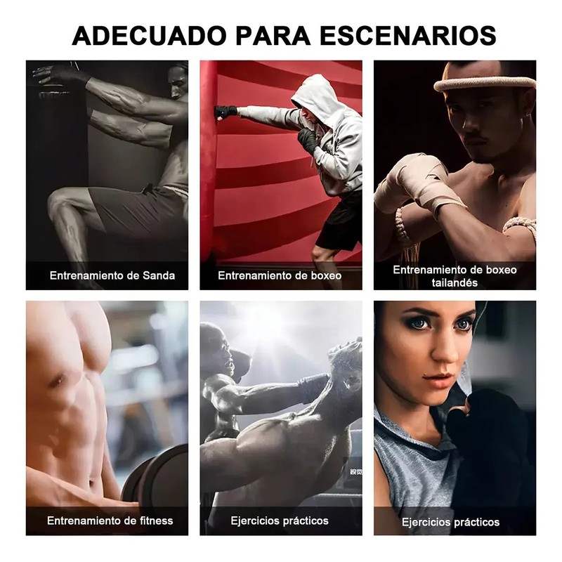 2 Piezas Vendas De Box Semielasticas De 5m Boxeo Vmim