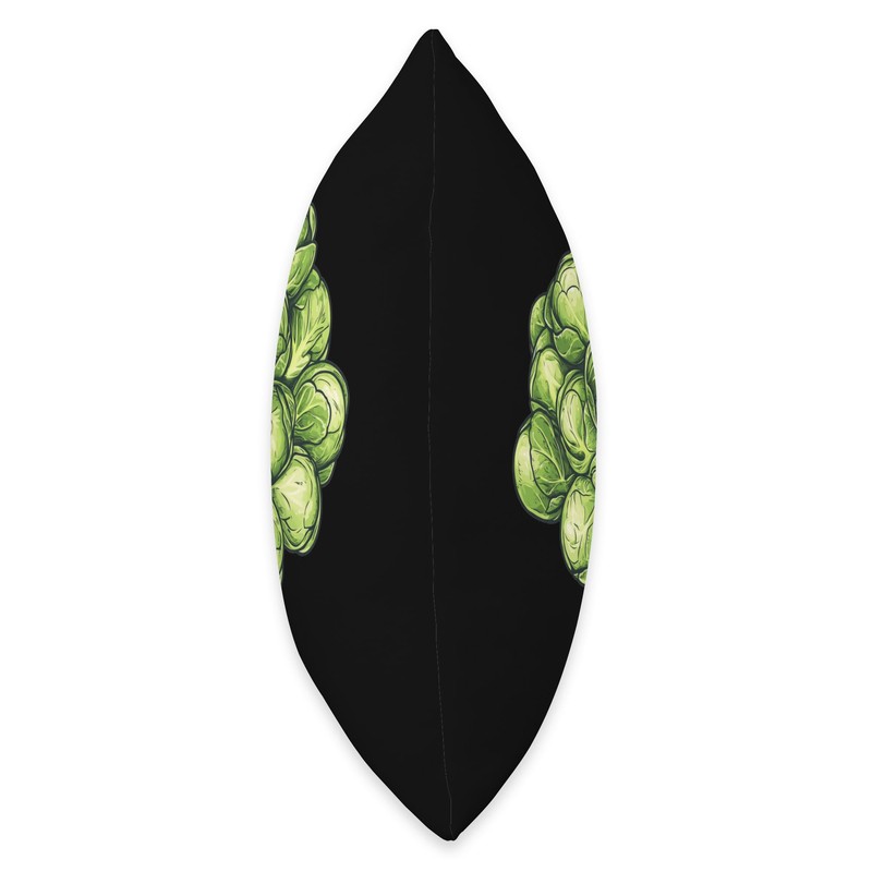 Brussels Sprouts Pop Art Throw Pillow