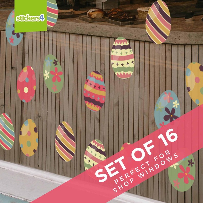 Easter Decorations - Easter Window Stickers - 16 x Beautiful