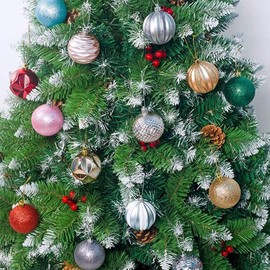 Christmas Ornaments Christmas Balls, Diameter 2.4 inches (6 cm), Luxurious 12 Piece Set, Cute, Stylish, Sparkling, Ball Decoration, Tree Decoration, Nordic Style, New Year, Events, Parties, Home Decoration, Atmosphere, Christmas Tree Decoration, Room, St
