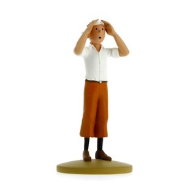 Moulinsart Tintin dans le désert Figurine, Resin, Painted, 1 Piece, Birthday Gift for Kid
