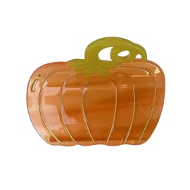 Pumpkin Hair Clips,Cellulose Acetate Hair Clips,Small Claw Clips for Girl,Hair Accessories,Orange