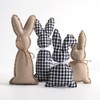 GISELA D Decorative Easter Bunny Set, 4 Pieces, Fabric Bunnies