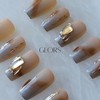 [GLORS] Purly Handmade Medium Ballerina Press on Nails | Mist